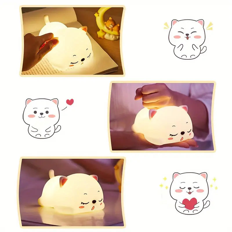 Cute cat night light