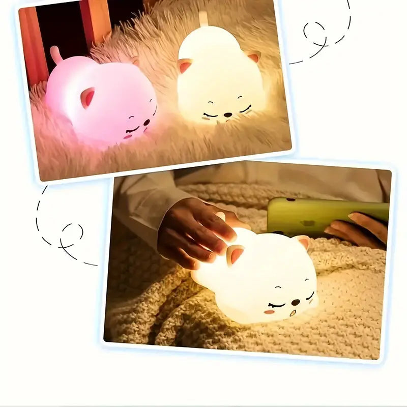 Cute cat night light